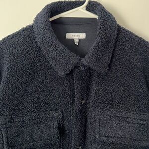(LIKE NEW. WORN ONCE) Reiss men’s shirt jacket. Soft. Dark navy